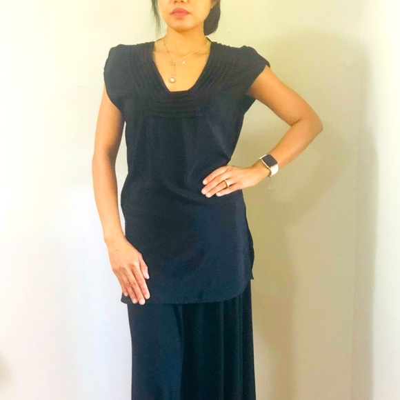 GEREN FORD BLACK SILK SLEEVELESS BLOUSE SZ XS! - Picture 1 of 8